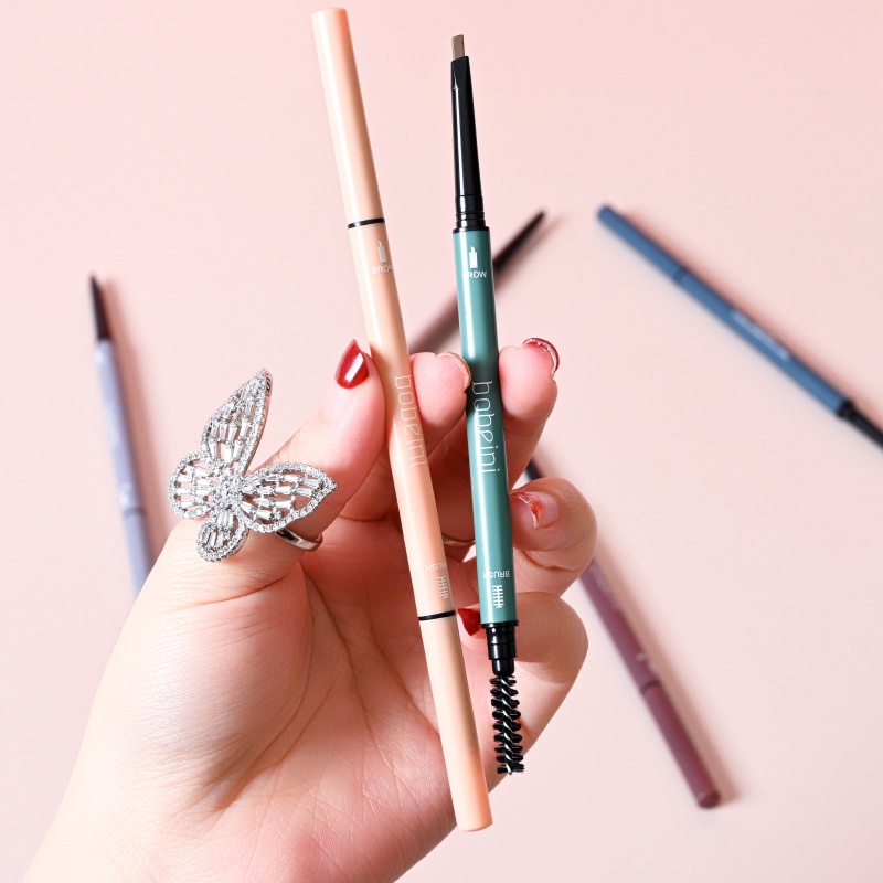 Bút Chì Kẻ Lông Mày Đầu Tam Giác Nhỏ Kháng Nước Chống Mồ Hôi Lâu Trôi Không Dễ Phai Màu