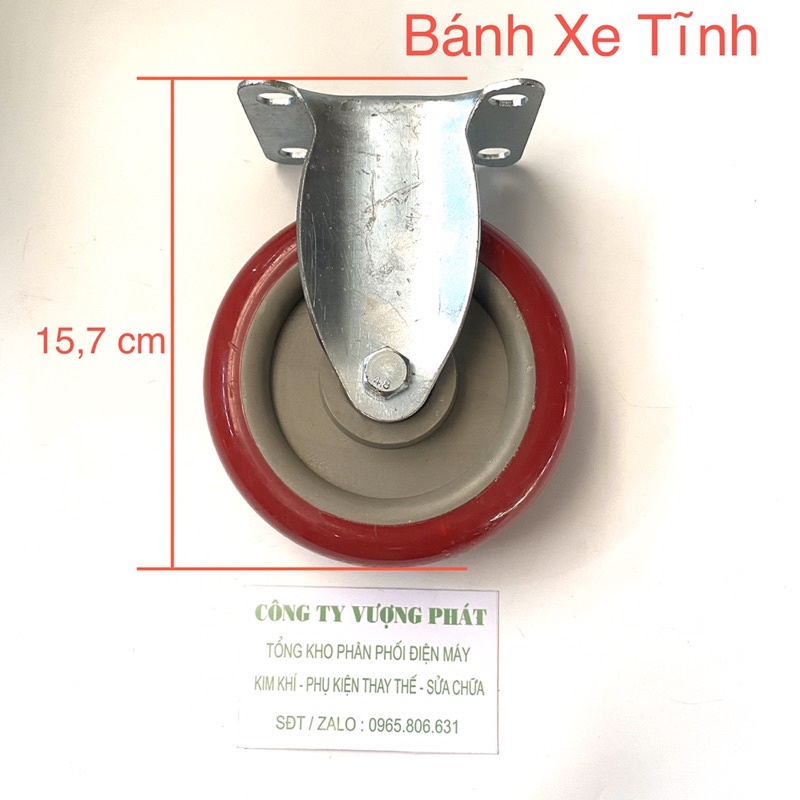 Bánh Xe Đẩy Hàng Xoay 360 Độ Cao Cấp Màu Mận Chịu Lực Đến 200 Kg