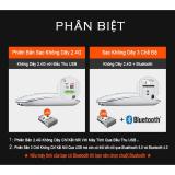 Chuột không dây Bluetooth 2.4Ghz Chính hãng Inphic tự sạc pin chống ồn cho laptop MCBook PC Tablet PAD