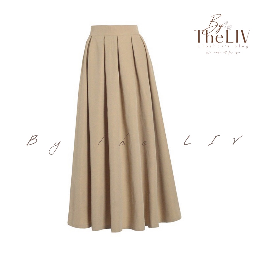 Chân váy xếp ly dài XIXI vintage