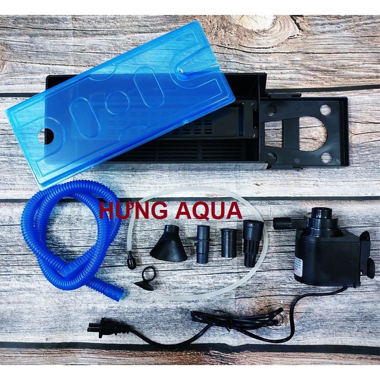 Máy bơm bể cá - bơm lọc nước, bơm lọc máng RS-680C 25W cho bể 60-85cm đa năng tích hợp sủi oxy