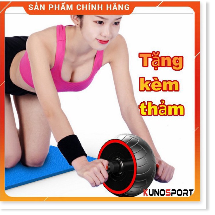 Con Lăn Tập Bụng Loại 1 Bánh Cao Cấp Kèm Thảm I KN15