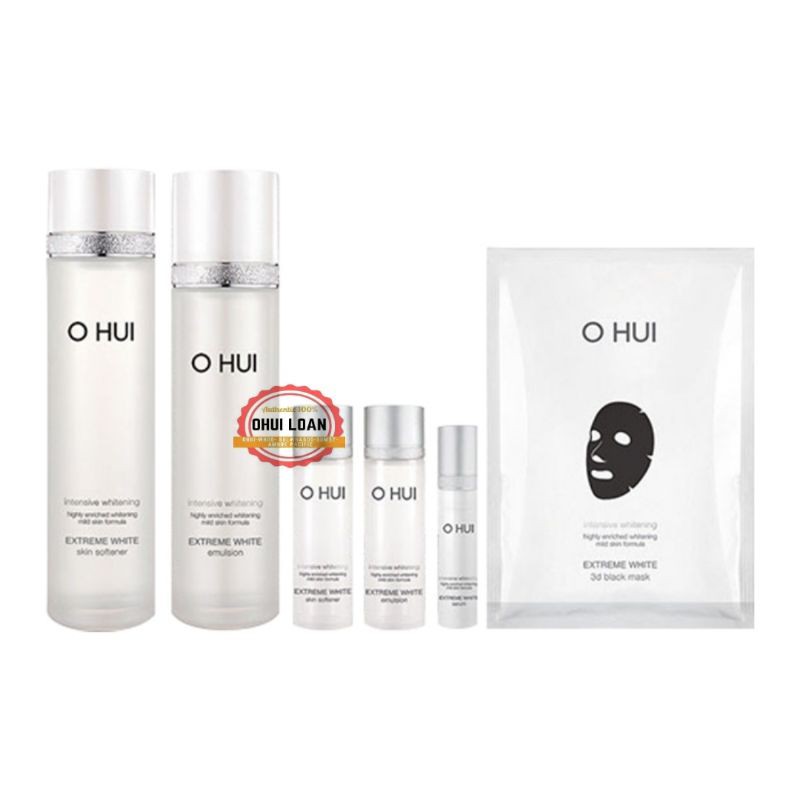 Set OHUI Dưỡng Trắng Và mờ Thâm sạm da Extreme White