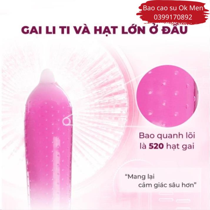 Bao Cao Su OLO Climax Ha For Women, BCS Gai Lớn, Siêu Mỏng, Nhiều Gel Bôi Trơn Hộp 10BCS