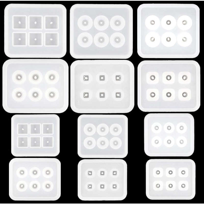 Sa Set 12 Khuôn Làm Đồ Trang Sức Thủ Công