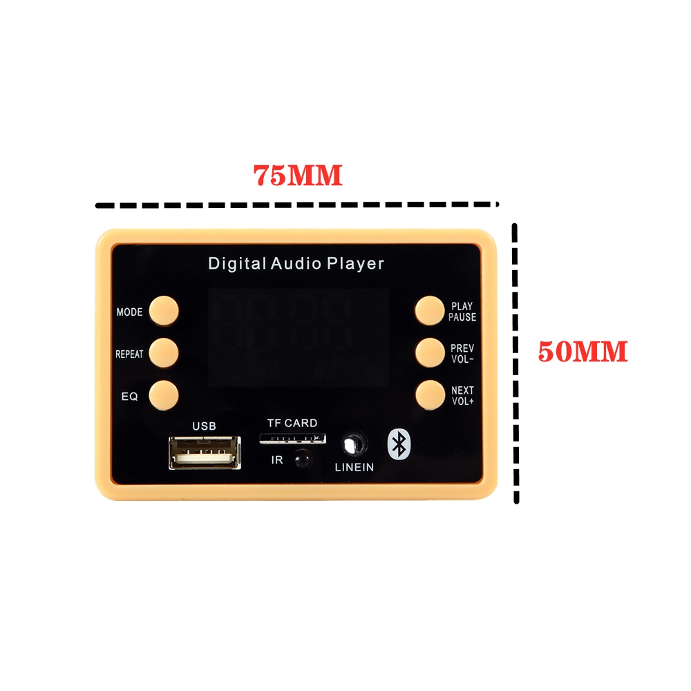 Bảng Mạch Giải Mã Âm Thanh 12V Bluetooth 5.0 MP3 WMA Hỗ Trợ USB TF AUX FM Kèm Điều Khiển Từ Xa Cho Xe Hơi