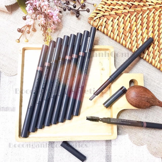 Chì kẻ mày 2 đầu Eco EyeBrow Pencil Innisfree chuẩn auth