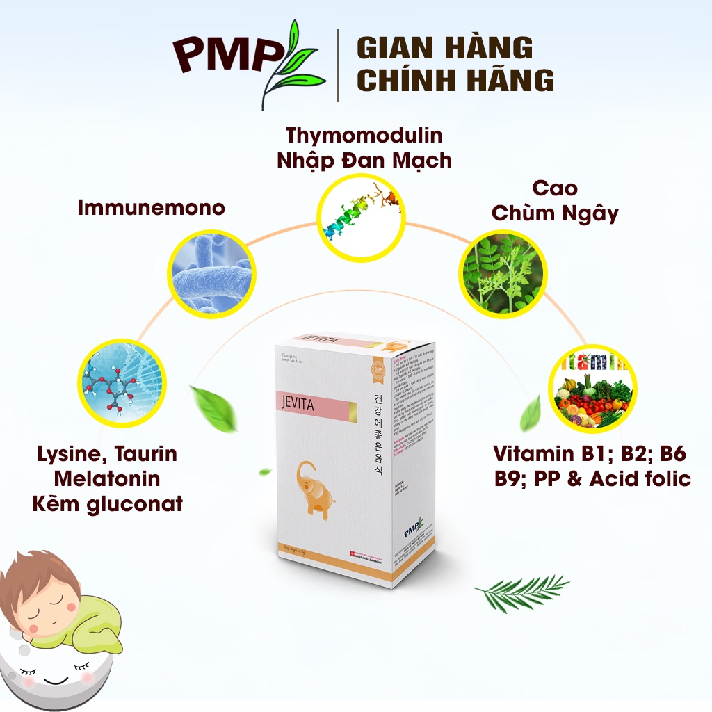 Thạch Jevita PMP Giúp Ăn Ngon, Ngủ Ngon, Tăng Cường Sức Đề Kháng