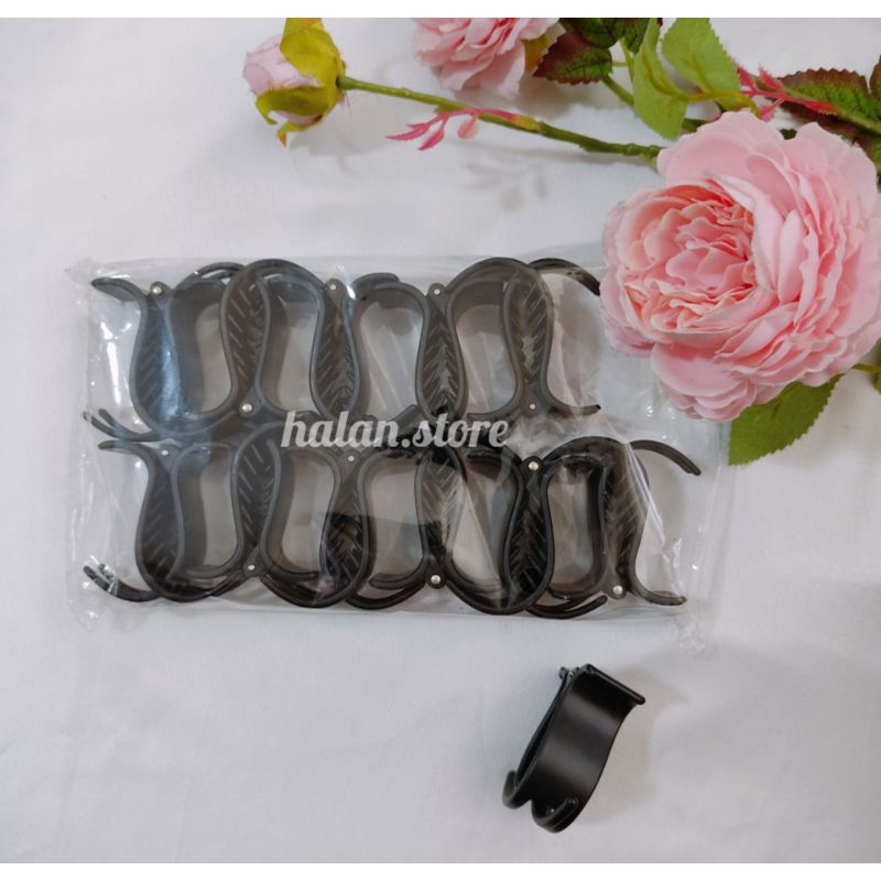 Vỉ kẹp càng cua 5 răng, 3 răng nhựa nhám,bóng