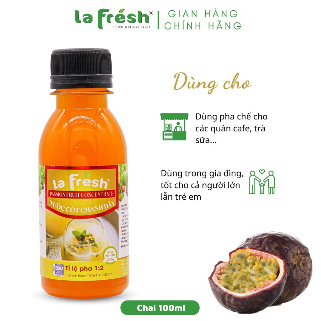 Nước cốt Chanh Dây LAFRESH 100ml
