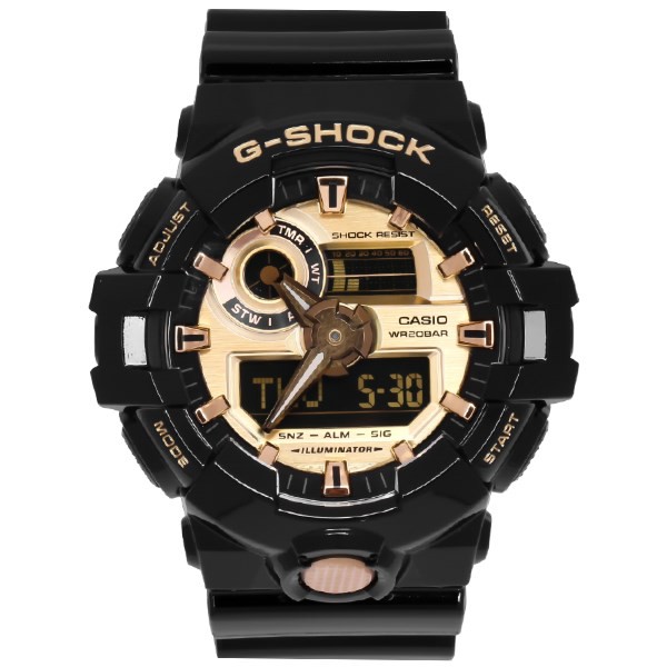 HOT Đồng hồ nam G-SHOCK chính hãng Casio Anh Khuê GA-710GB-1ADR Chống nước tuyệt đối