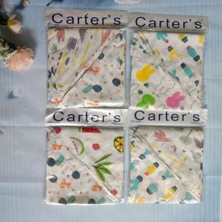 Khăn yếm vải xô cúc bấm carter's
