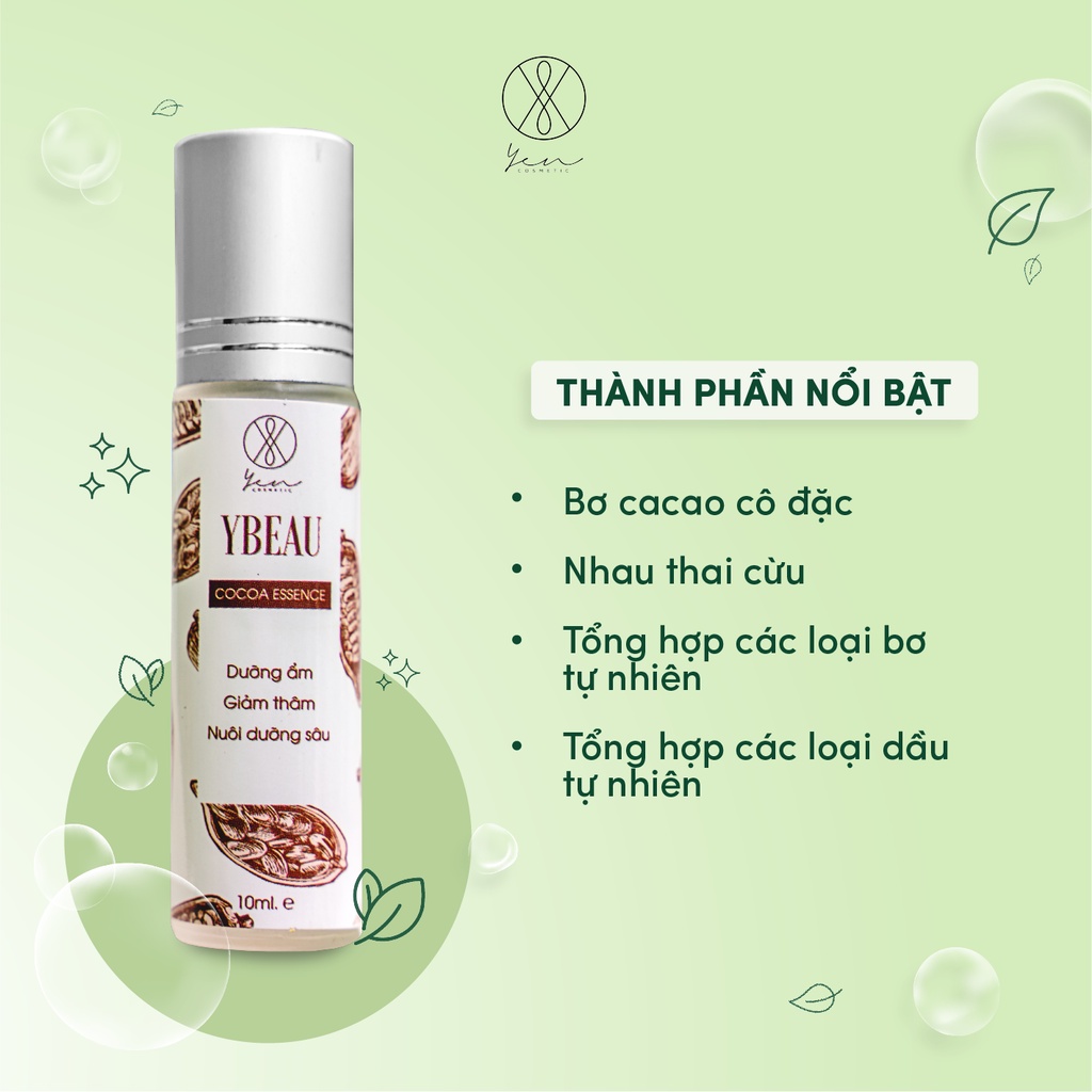 Combo Kem Đánh Răng Tooth Paste 25g Ngừa Sâu Răng Hôi Miệng+Son Dưỡng Môi YBEAU Tinh Chất Cacao Làm Hồng Môi 10ml