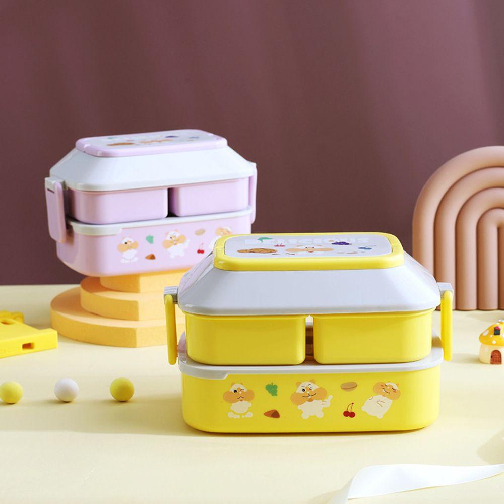 Hộp Đựng Cơm Trưa Cách Nhiệt Họa Tiết Hoạt Hình Dễ Thương