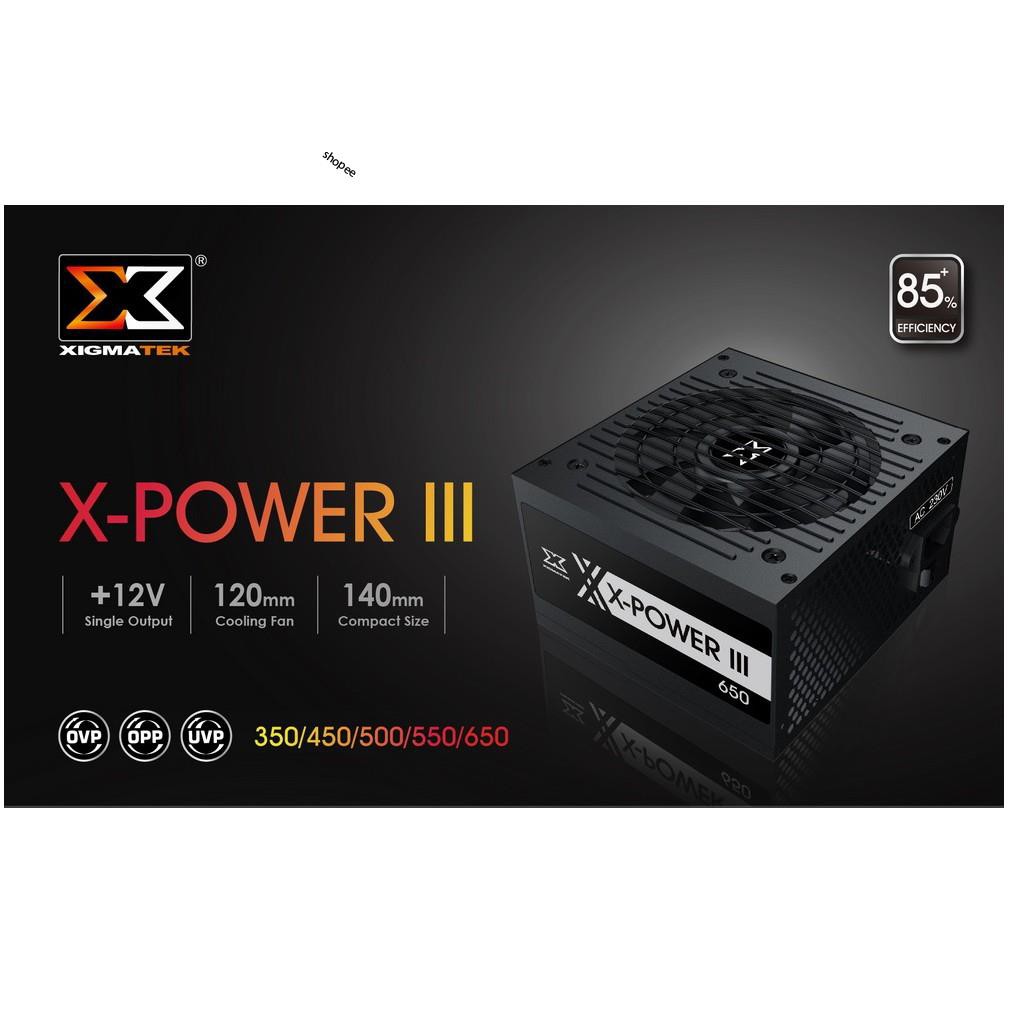 Nguồn máy tính XIGMATEK X-POWER III X-450 / 500 / 550 / 650