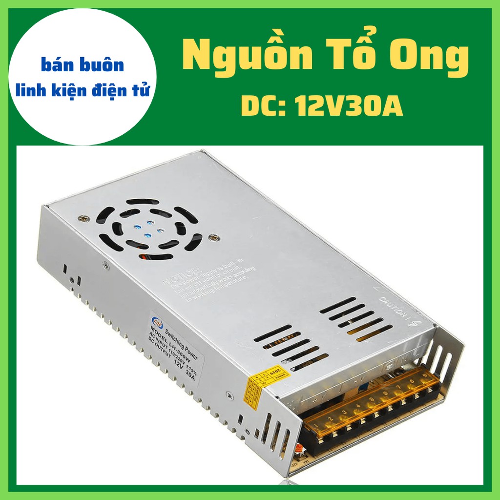 Nguồn tổ ong 12v30a, Nguồn tổ ong 12v, Nguồn 12v, 12v 33a [Bảo Hành 3 Tháng], nguồn xung 12v30a