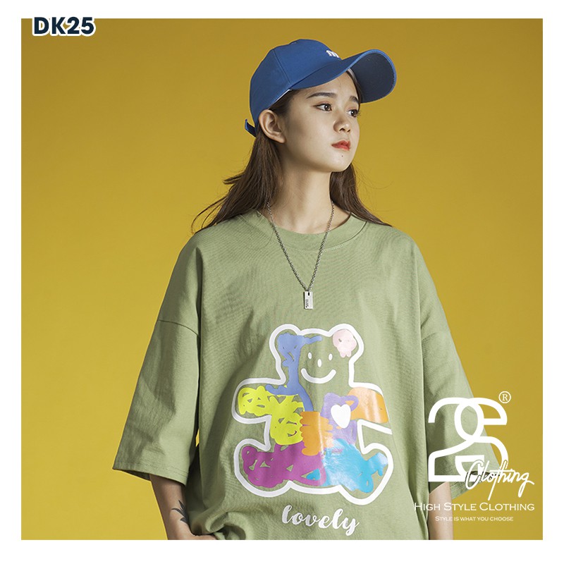 Áo Thun Unisex 2S Clothing - DK25 Form Rộng Tay Lỡ, Áo Phông Nam Nữ Freesize
