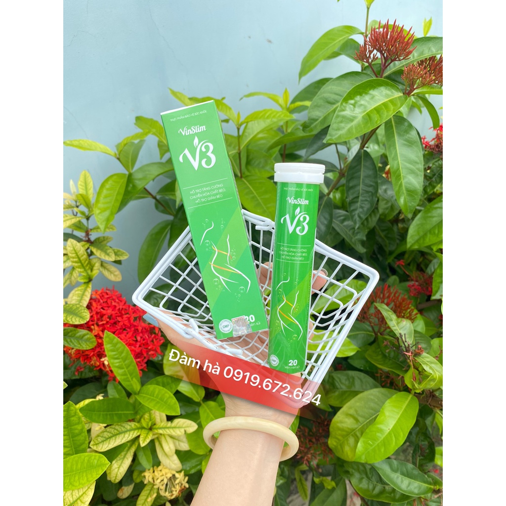 Viên sủi vin slim v3 hỗ trợ giảm cân giảm eo