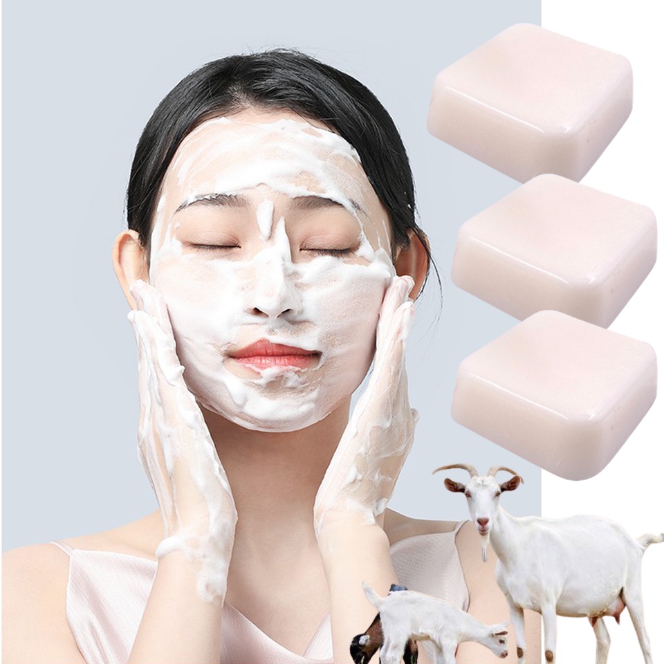 Xà Phòng Sữa Dê Tươi Trắng Mịn Da, Giảm Mụn Đỏ, Viêm Da Cơ Địa, Dưỡng Da Cho Người Lớn Và Trẻ Em