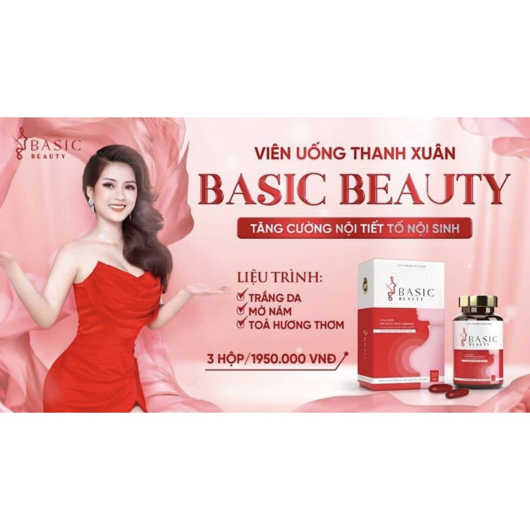 Viên Uống Briar Basic Beauty - Trắng Da &amp; Đẹp Dáng Vòng 1 Níu Giữ Nét Tươi Trẻ