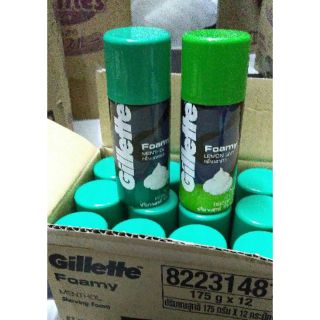Bọt cạo râu Gillette Foamy 175g hương chanh, bạc hà