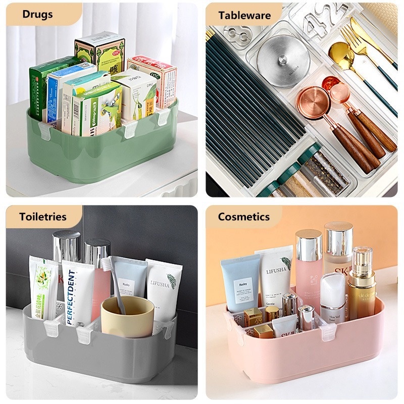 1 Khay Đựng Thức Ăn Trong Suốt Hình Bông Tuyết Chia Ngăn Tủ Lạnh