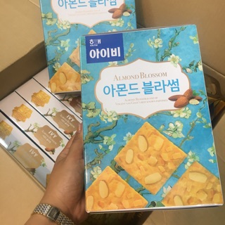 Comboo 3 hộp Bánh quy giòn phủ hạnh nhân anh đào HaiTai (ALMOND BLOSSOM) - hàng xách tay Hàn Quốc 🇰🇷