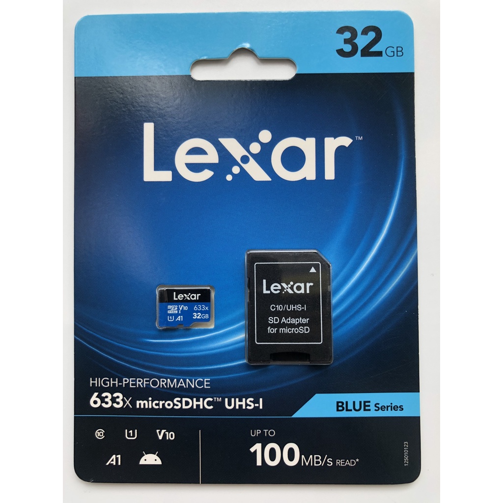 Thẻ nhớ 32G MicroSD Lexar Class 10 U3 633x 95MB - Chính Hãng