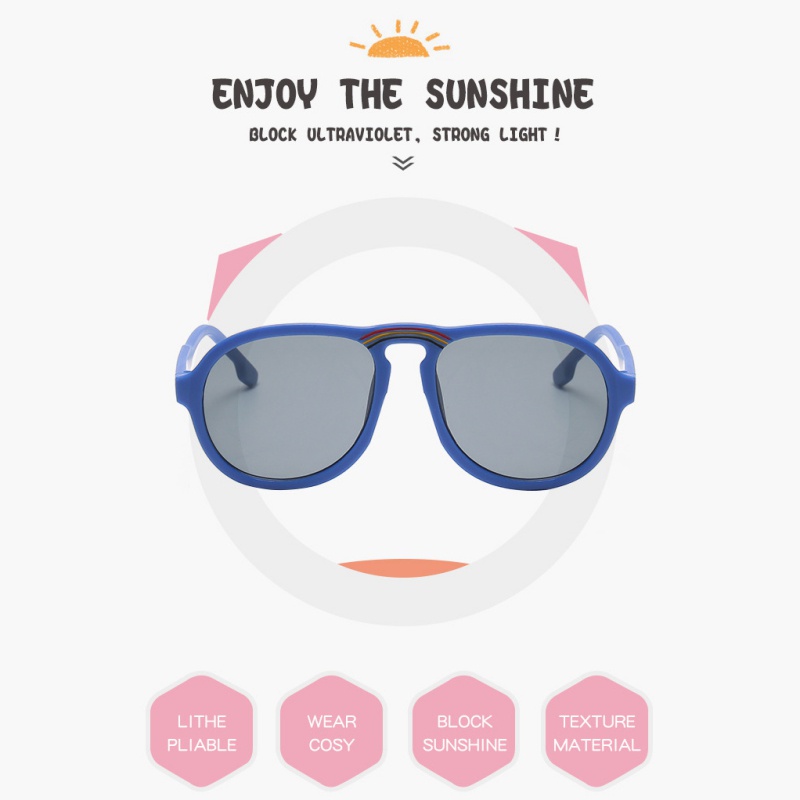 Kính Mát Gọng Cầu Vồng Thời Trang Cho Bé