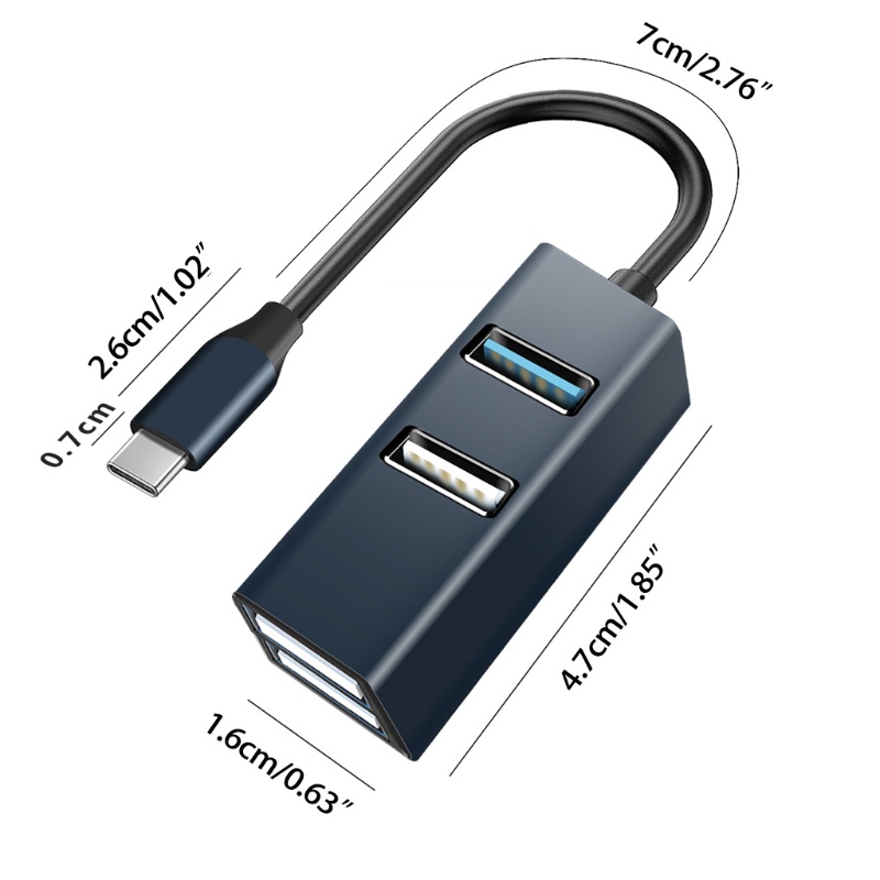 Bộ Chia 4 Cổng USB 3.0 2.0 Tốc Độ Cao Cho Mobile HDD