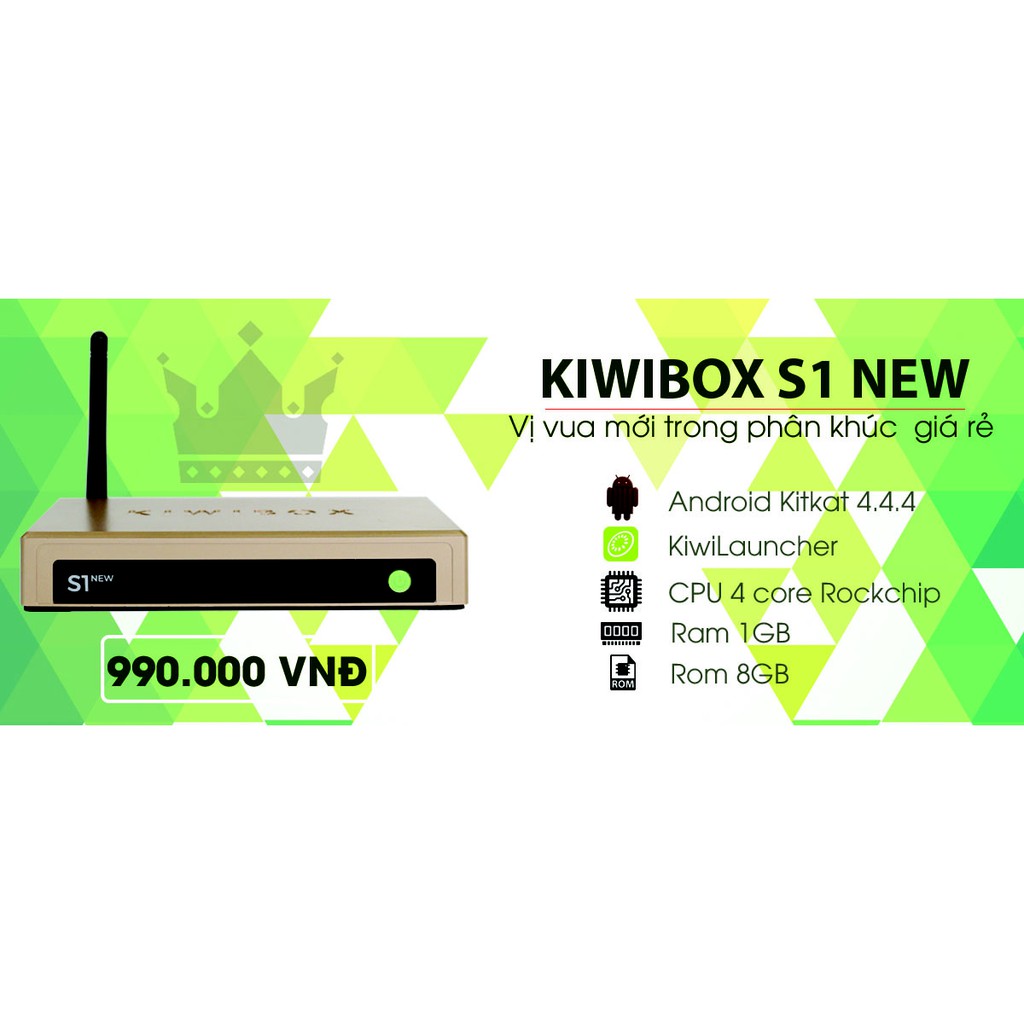 Android Tivi Kiwi Box S1 New - Hãng PP Chính Thức