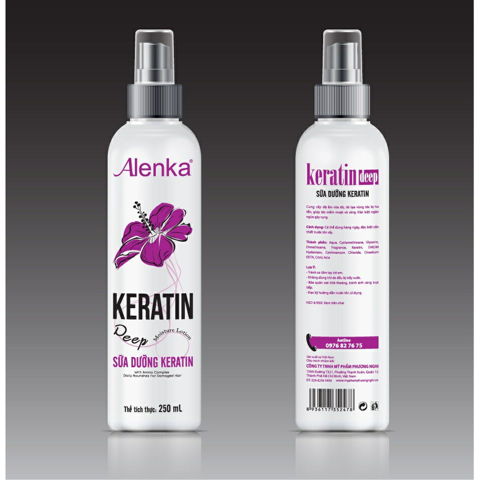 Xịt dưỡng tóc Keratin  Alenka 250ml