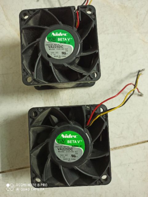 Quạt nidec 12v 1.1A 3pin, vuông 6x6cm chạy mạnh mẻ