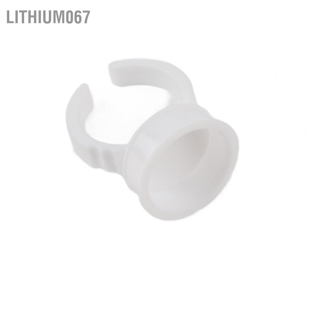 [Hàng mới về] Vòng hình dạng nhẫn đeo tay đựng keo nối mi bằng nhựa dùng một lần