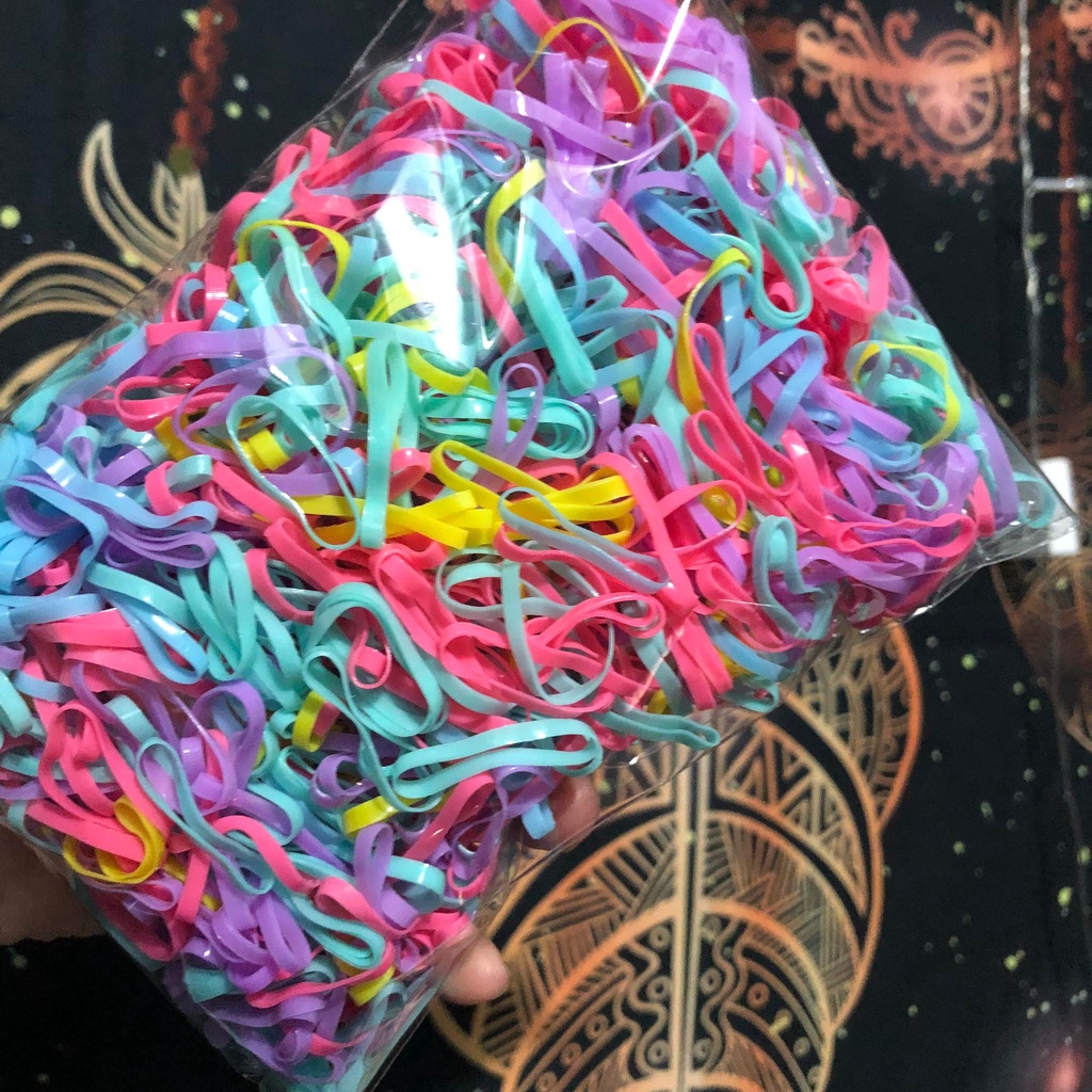 100g Thun Cột Tóc Màu Thái Đẹp Loại 1 Dai Bền