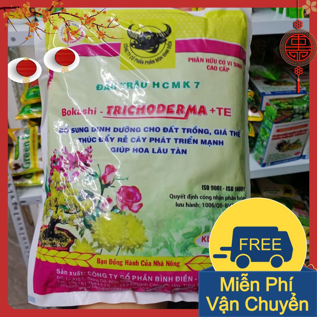 Phân Bón Bokashi - Tricoderma Bổ Xung Dinh Dưỡng Cho Đất Trồng Giúp Hoa Lâu Tàn &lt;://:&gt;