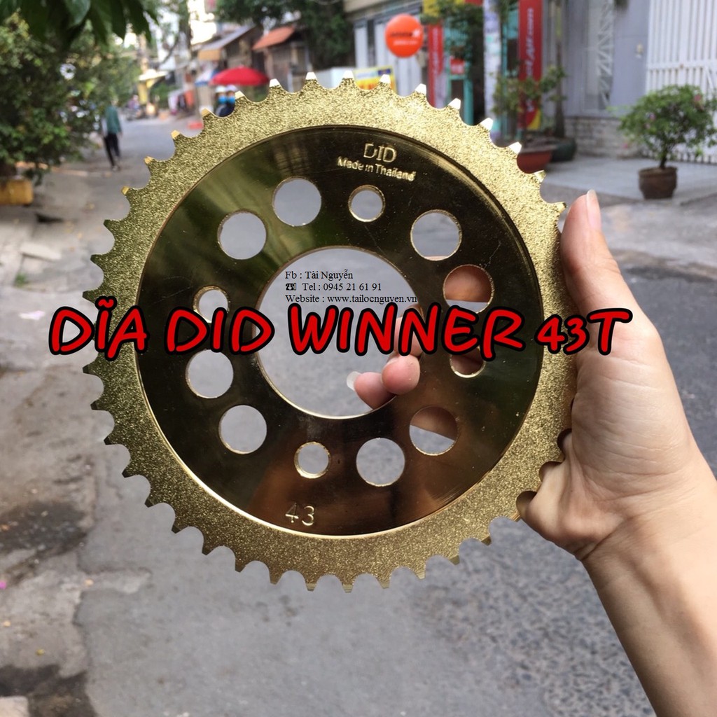 Dĩa Thái Vàng Cho Xe Exciter 150 - Winner - Sirius