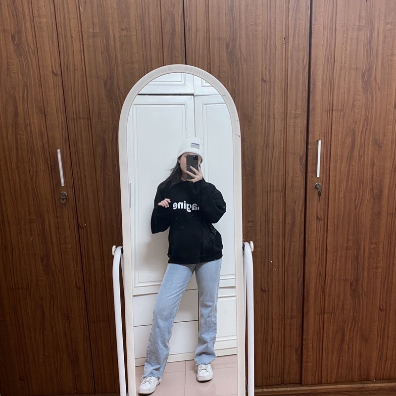 Áo Hoodie Nữ 🔥 FREESHIP 🔥 Unisex form rộng chất nỉ trần bông từ 40 -70kg | BigBuy360 - bigbuy360.vn