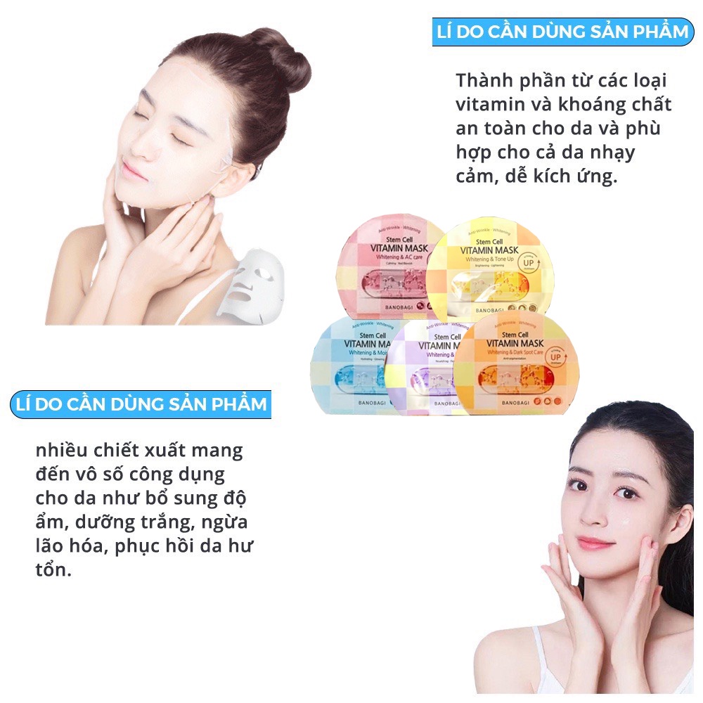 [MẪU MỚI NHẤT] Mặt Nạ Vita Genic Jelly Mask BANOBAGI | WebRaoVat - webraovat.net.vn