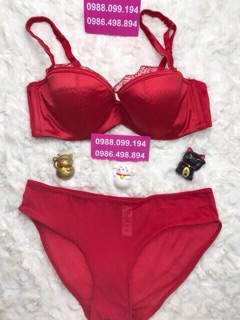 BỘ ĐỒ LÓT SATIN PHA REN