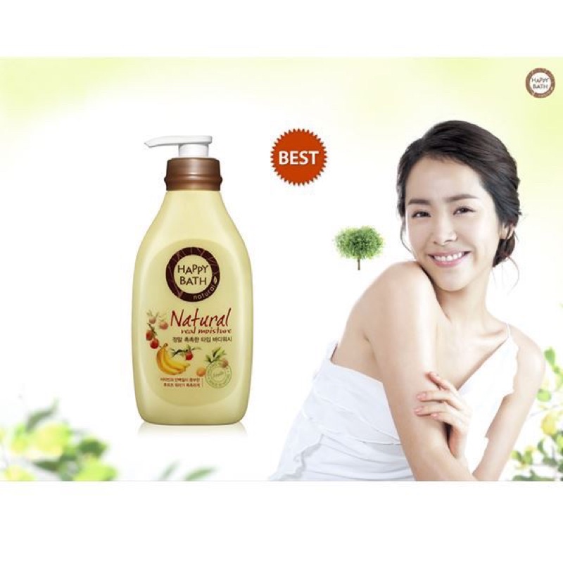 Sữa tắm dưỡng ẩm hương trái cây Happy Bath 900g