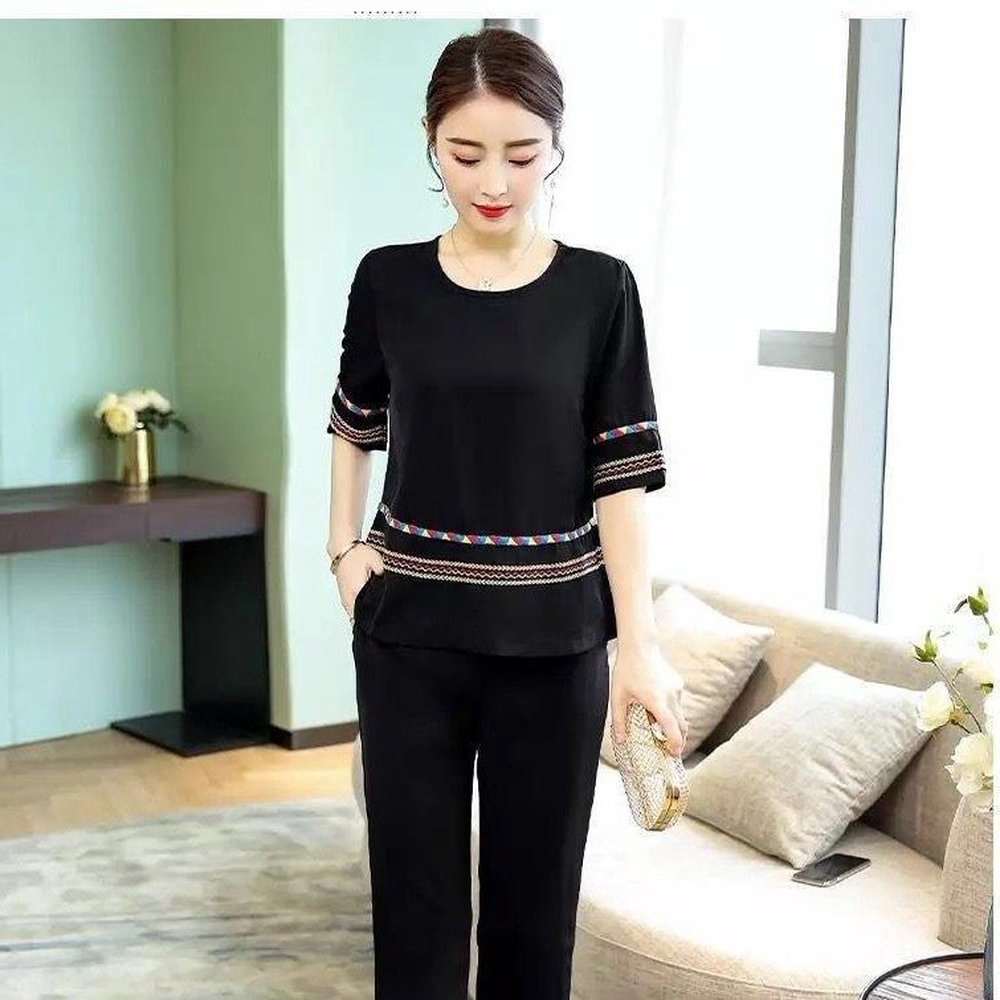 set đồ bộ ngắn tay form rộng phong cách năng động trẻ trung dành cho nữ | BigBuy360 - bigbuy360.vn