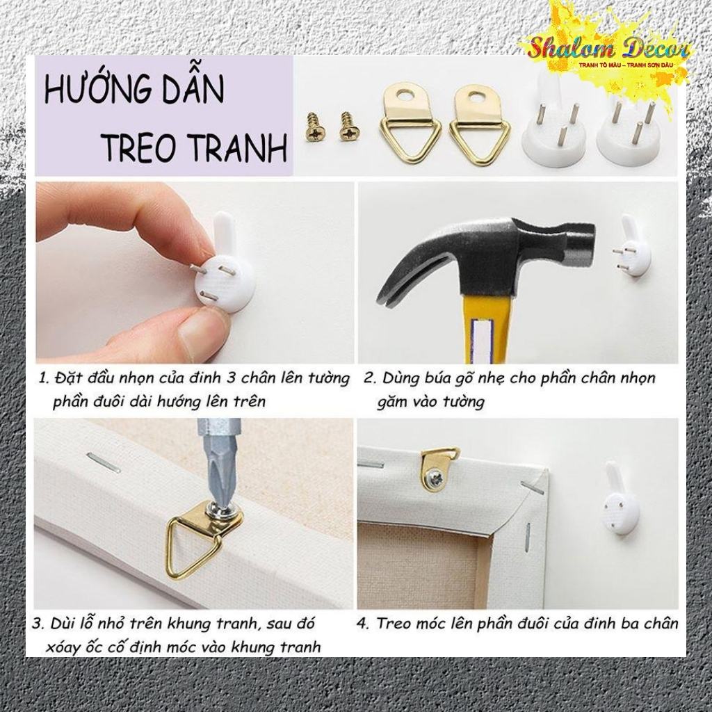 Tranh Tô Màu Theo Số, Tranh Số Hóa Phong Cảnh Tổng Hợp