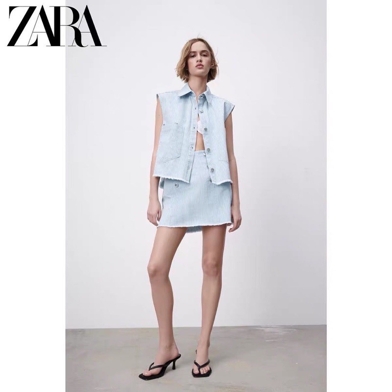 Set áo ba lỗ kèm chân váy Zara tuồn👉Order 7-10ngày - Mall