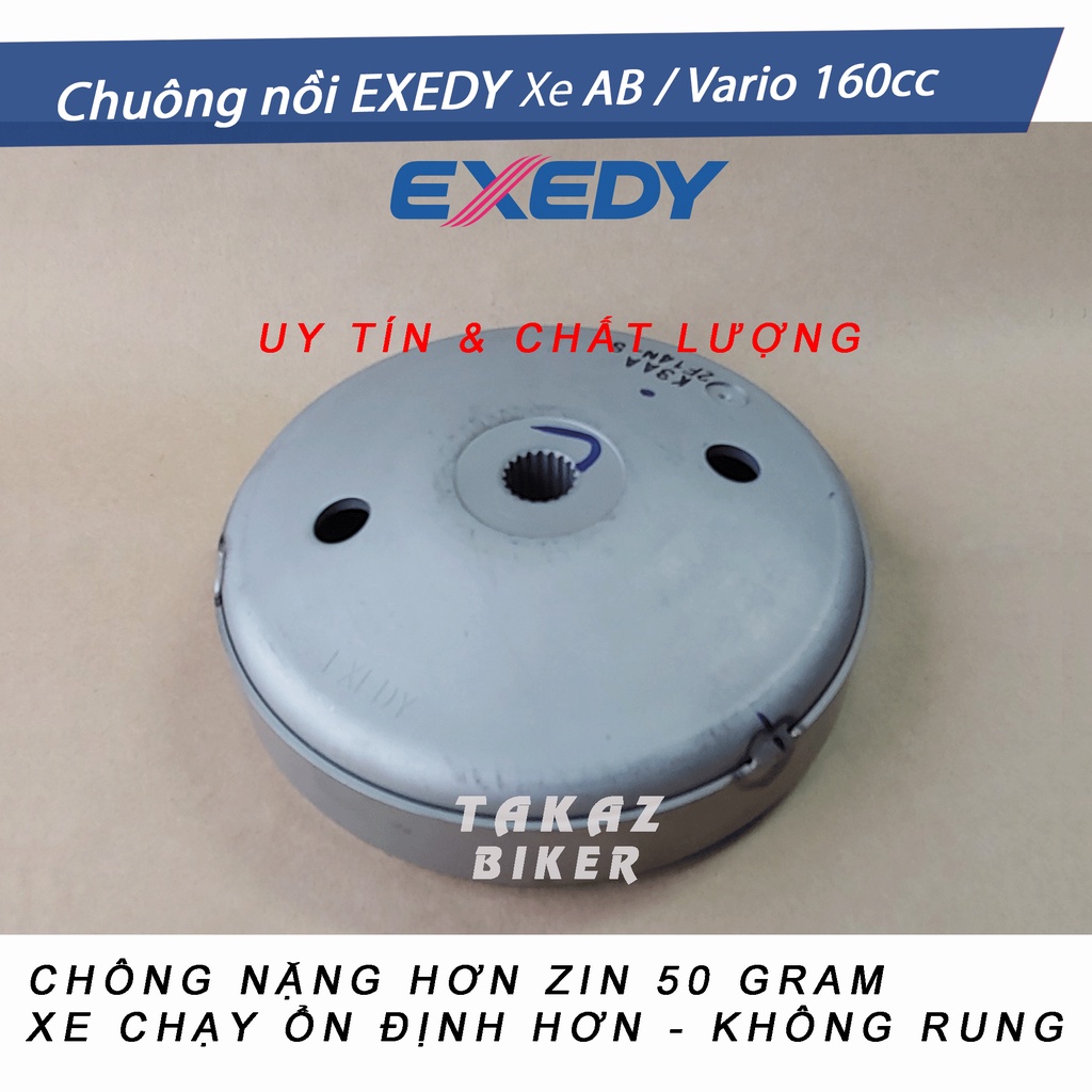 A2 CHUÔNG NỒI EXEDY HONDA SH2020 độ cho PCX,AB160,SH MODE 125,SH,DYLAN150,CLICK,LEAD110,125 Nặng Hơn Zin mã K33A