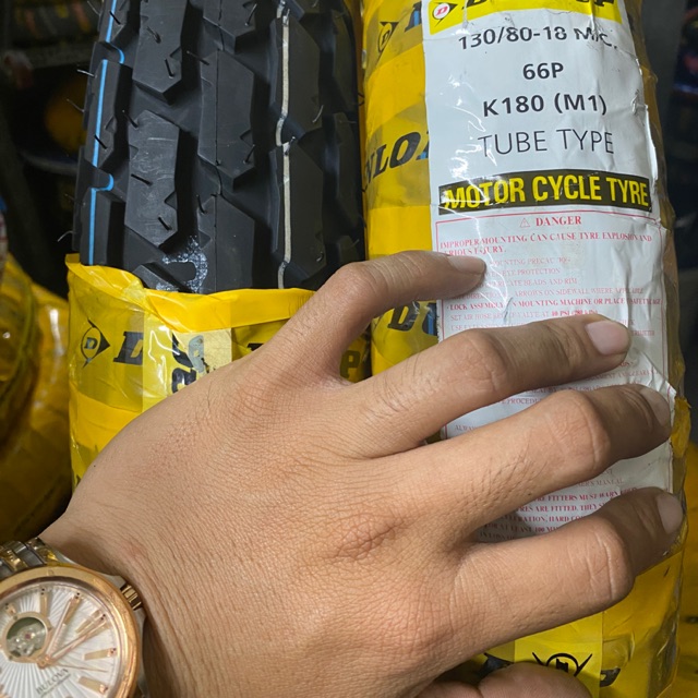 Vỏ Dunlop 130/80-18 Xài Ruột !