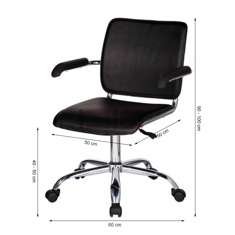 Ghế xoay IB516 khung đúc tay ốp da PU IBIE da pu