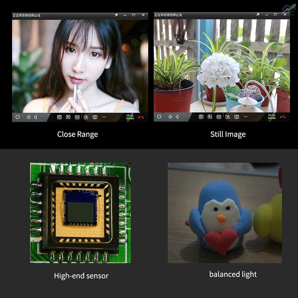 Webcam Usb 2.0 0.3 Triệu Pixels Có Thể Xoay 360 Độ Cho Máy Tính | BigBuy360 - bigbuy360.vn