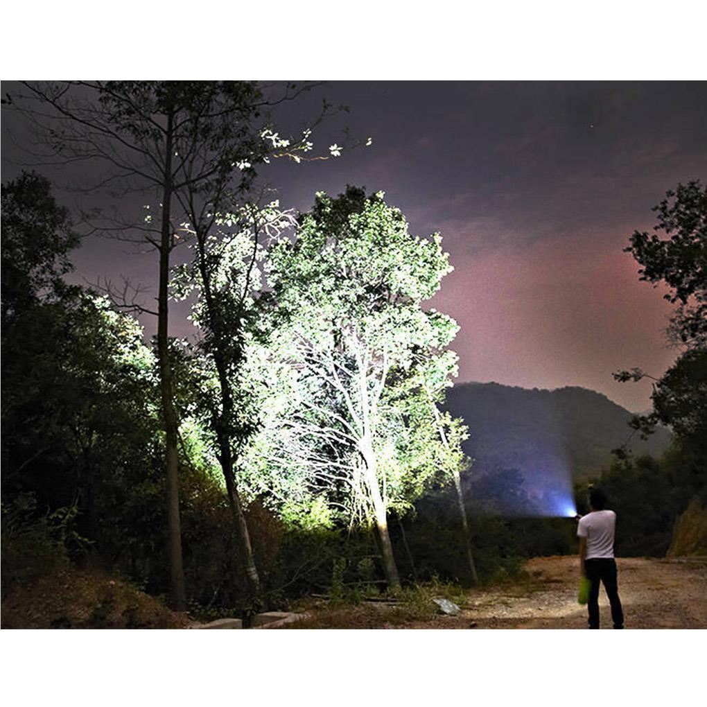 Đèn Pin Bóng LED Sạc USB Chống Thấm Nước Có Dây Đeo Tiện Dụng