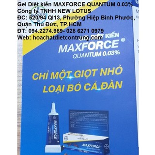 Thuốc Diệt Kiến MAXFORCE QUANTUM 0.03% Khối lượng 12gam